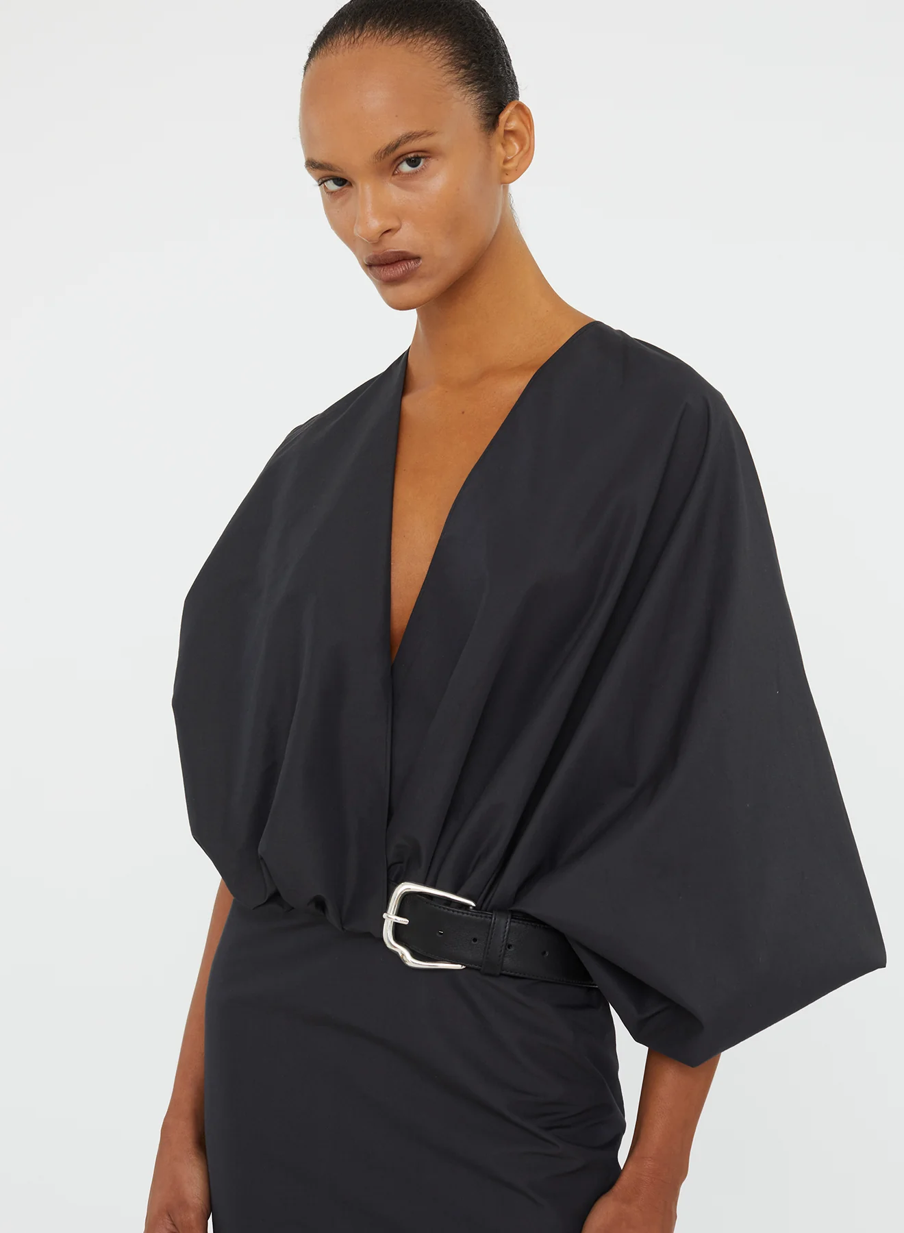 Swaddled Taffeta Dress - Image 4