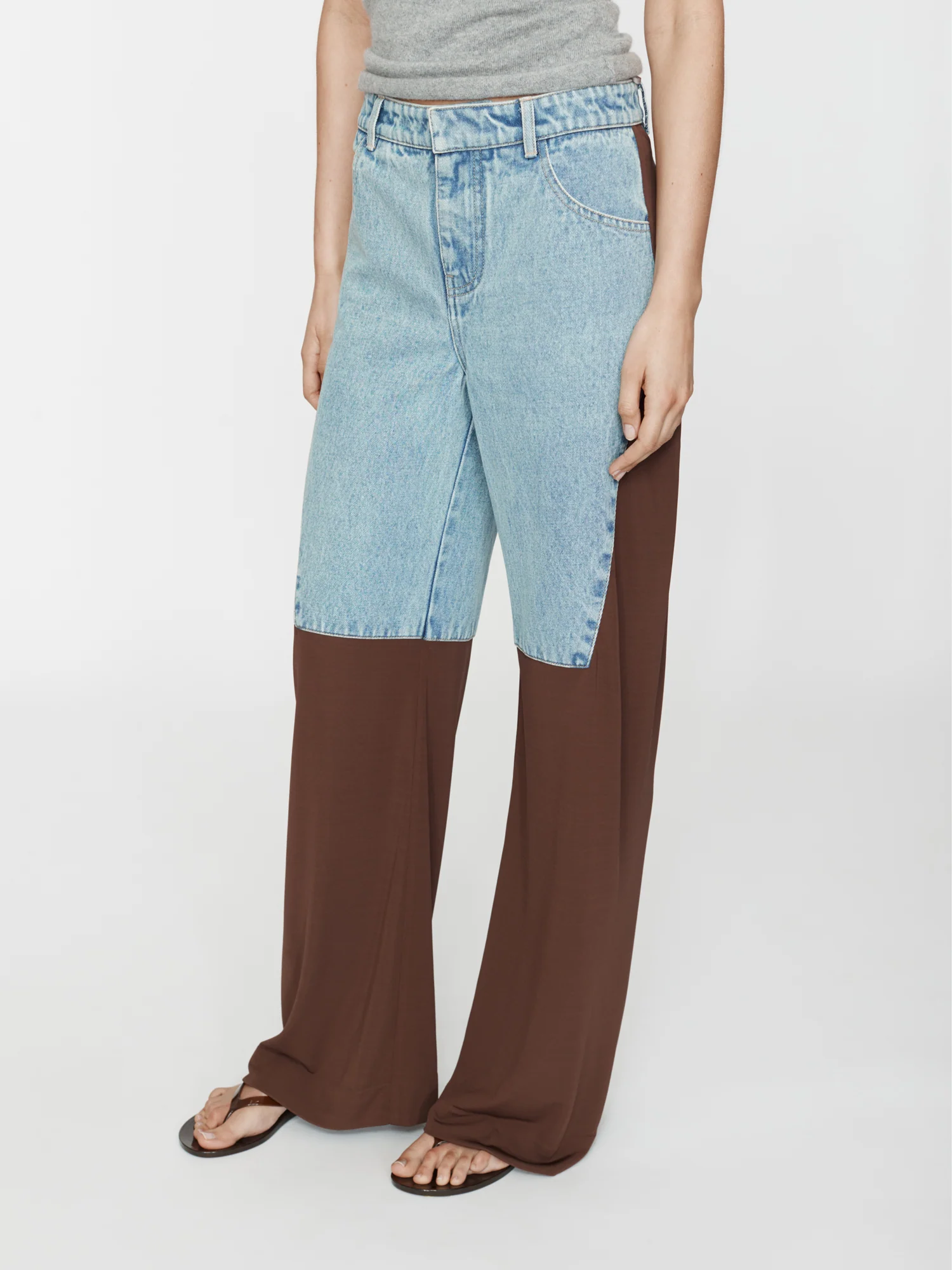 Taped Denim Jersey Jean - Image 3