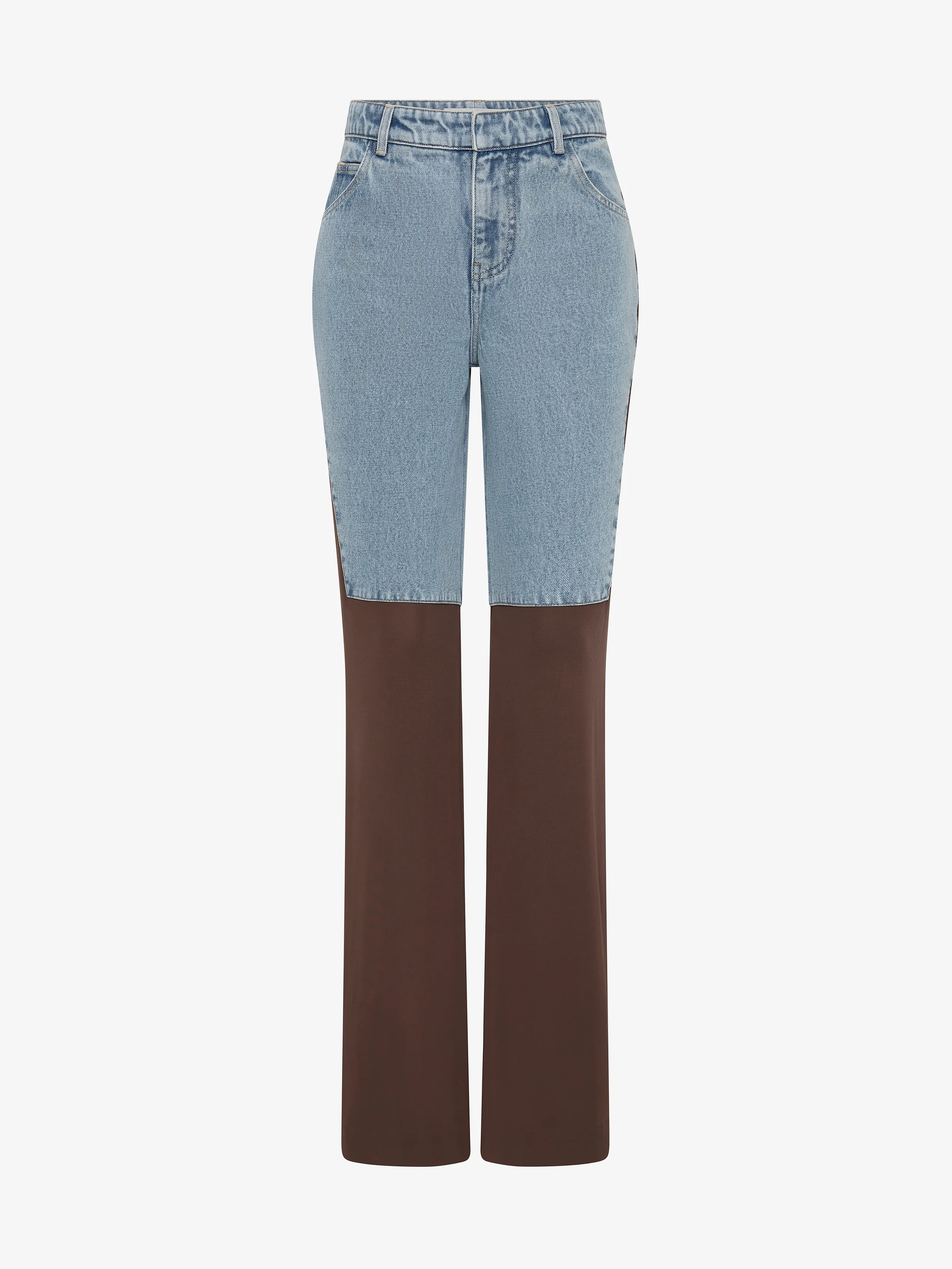 Taped Denim Jersey Jean - Image 5