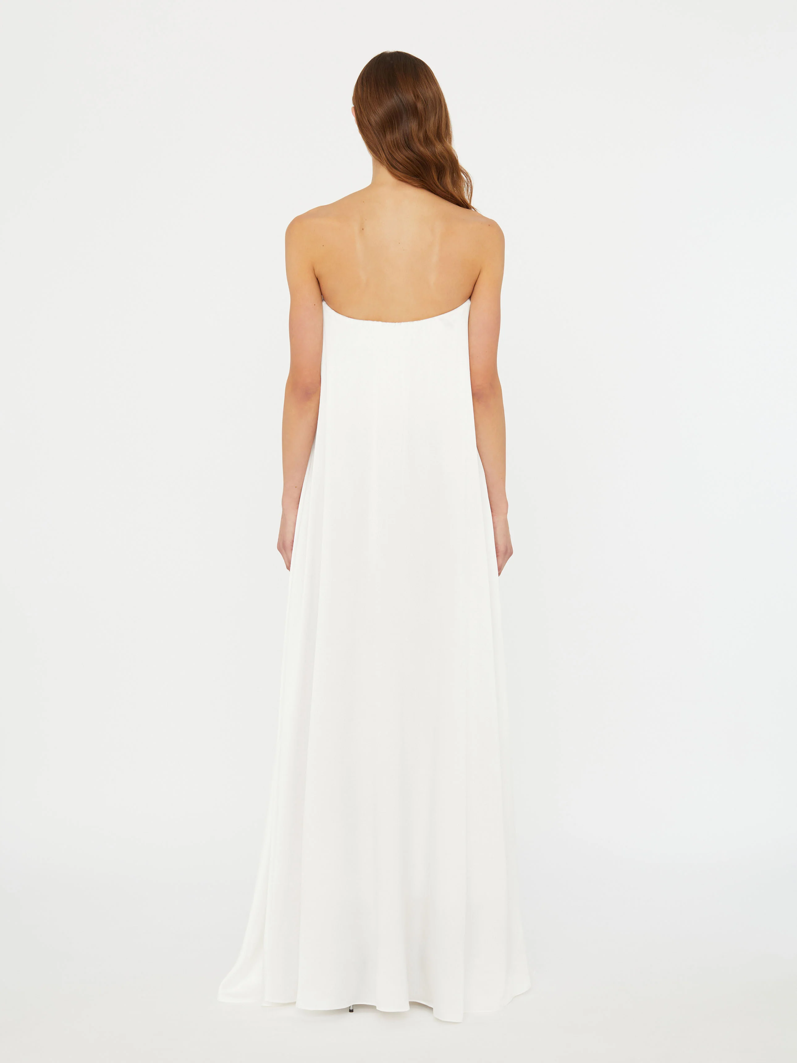 Textured Silk Salacia Strapless Gown - Image 6