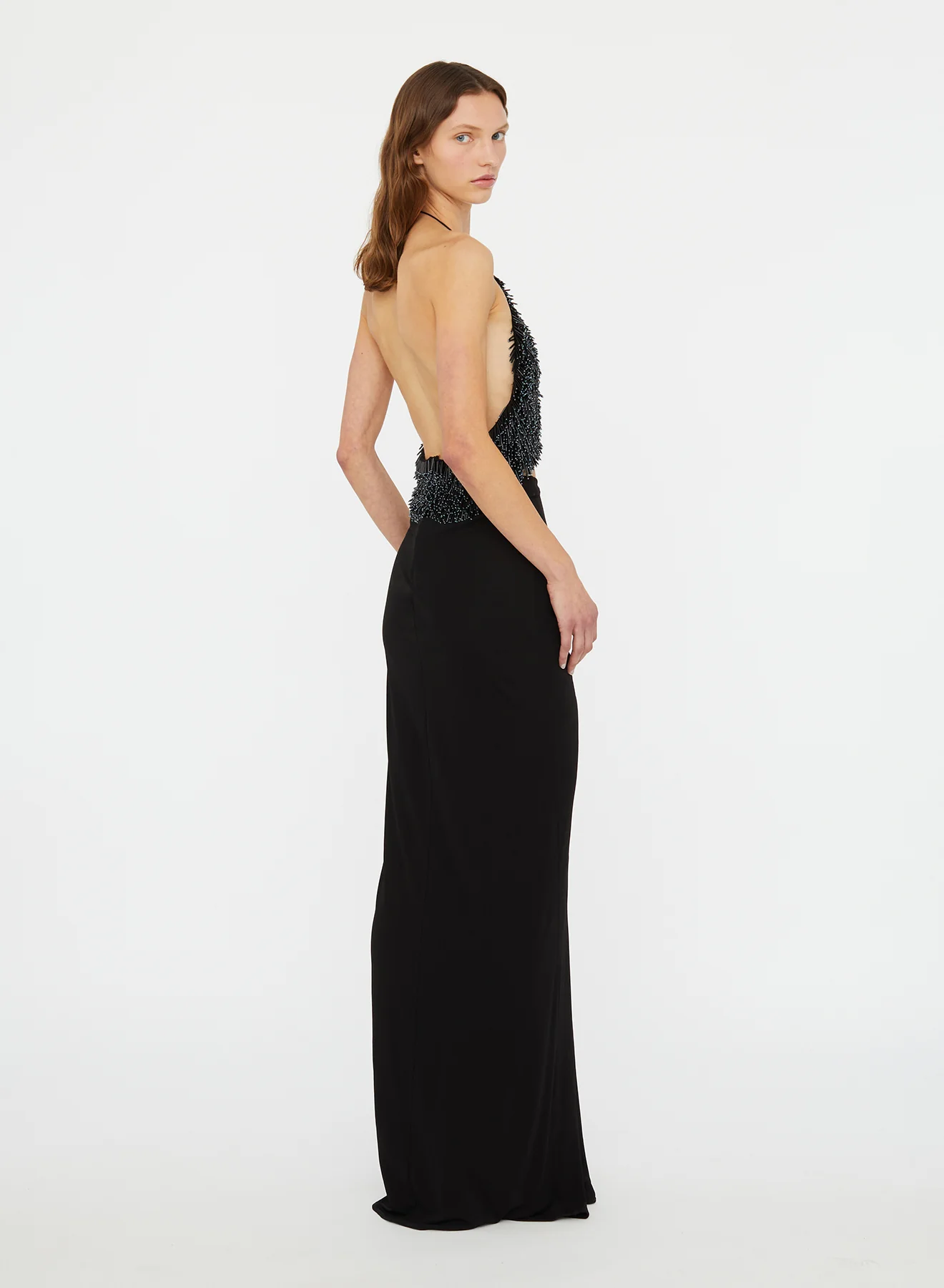 Tiered Thorn Beaded Disconnect Dress - Image 3