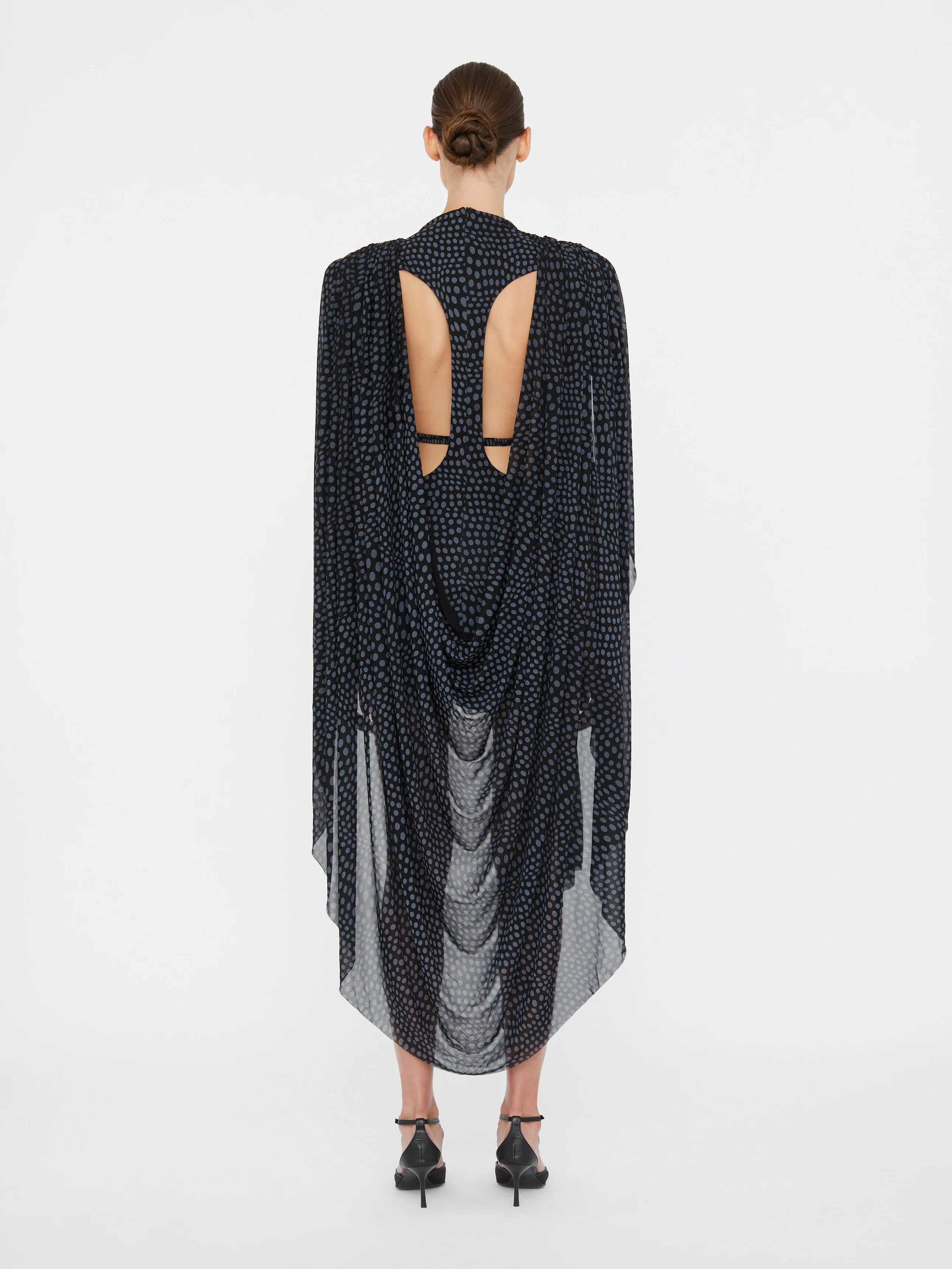 Torrent Draped Mini Dress - Image 4