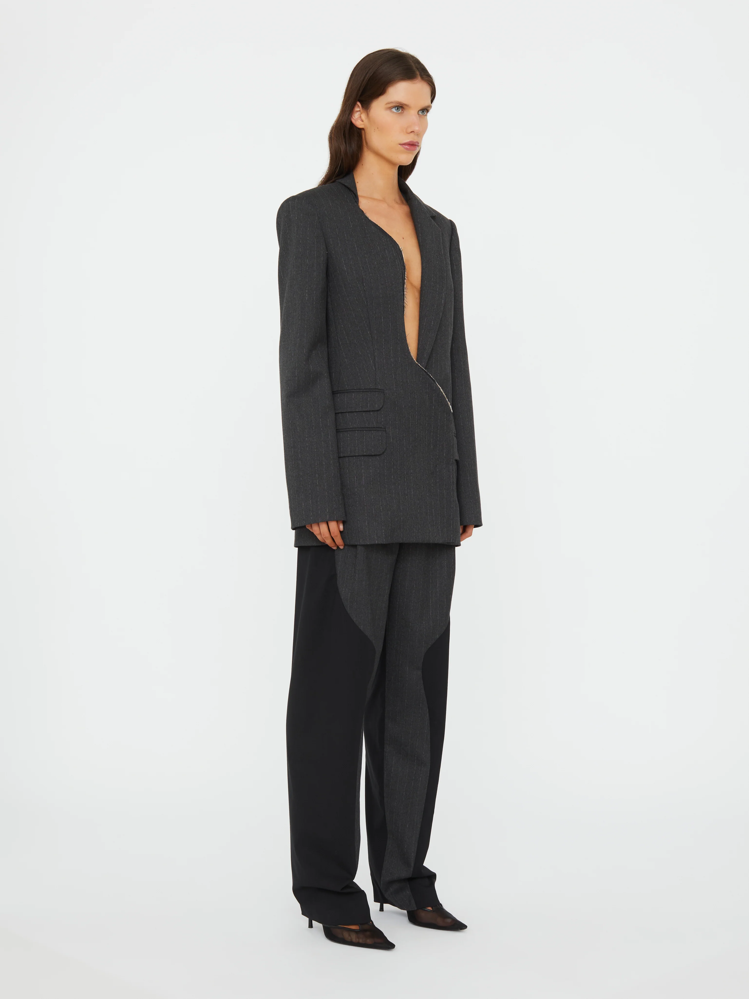 Torrent Pinstripe Blazer - Image 3