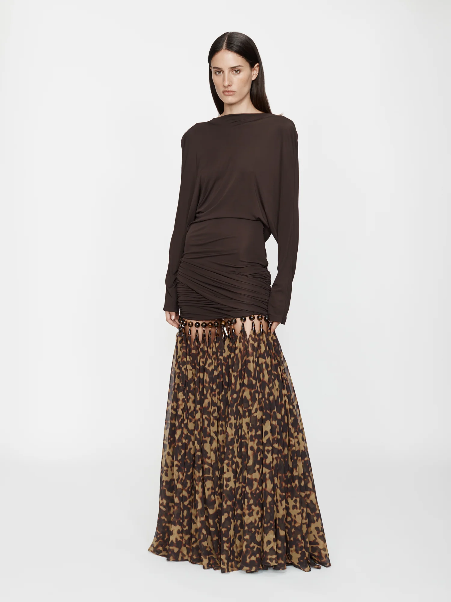 Tortoiseshell Droplet Jersey Gown