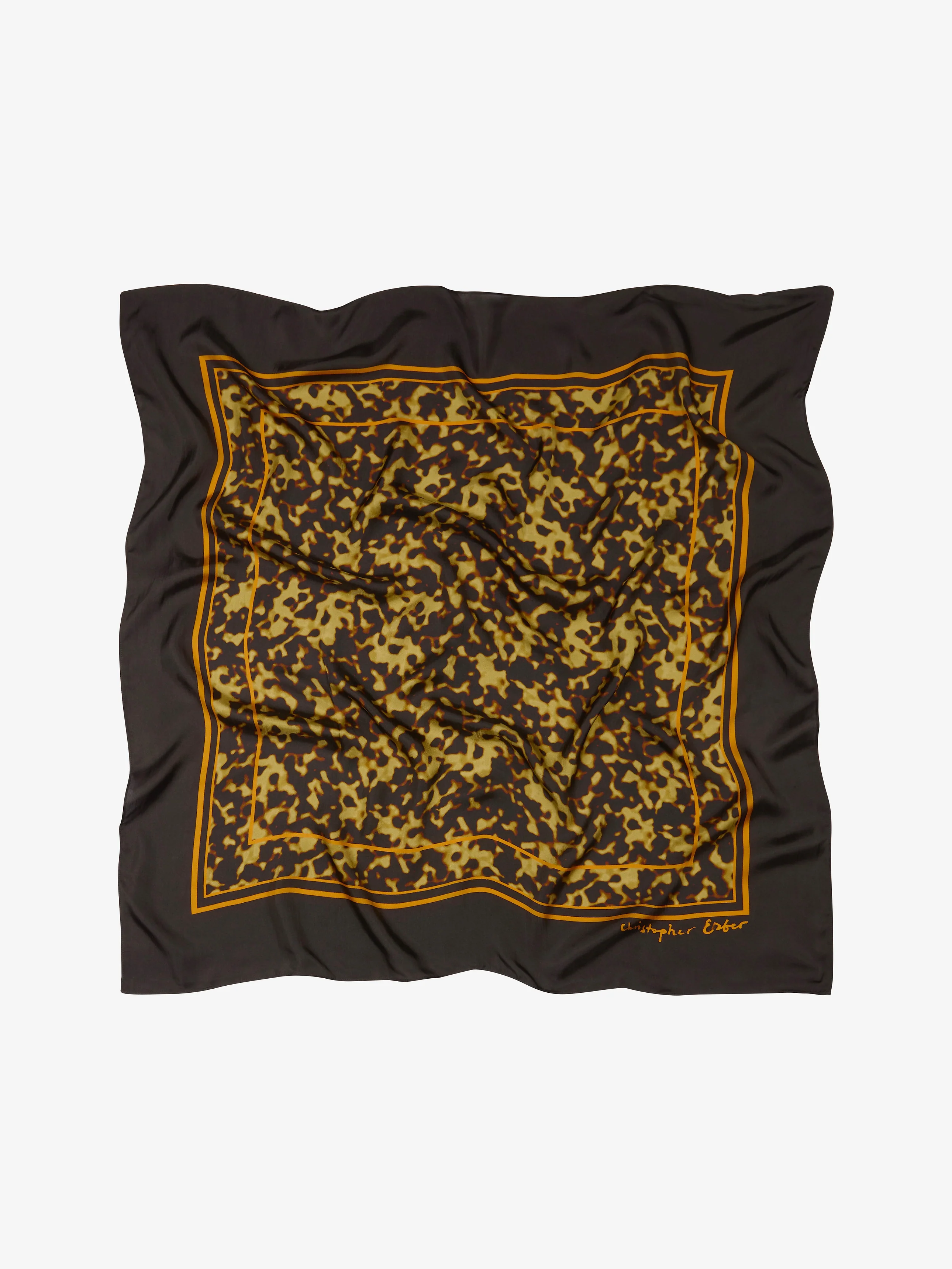 Tortoiseshell Silk Scarf - Image 2