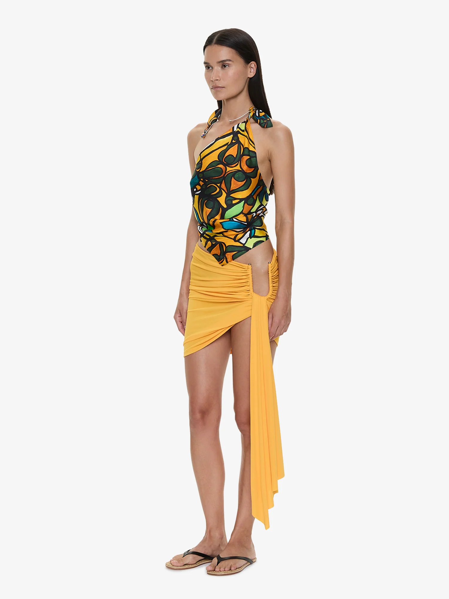Tropic Nouveau Scarf Tie Top - Image 7