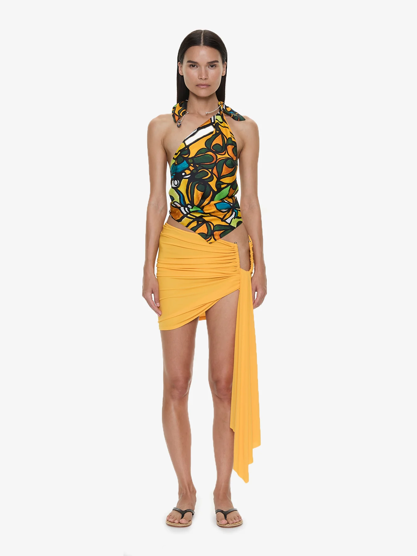 Tropic Nouveau Scarf Tie Top - Image 8