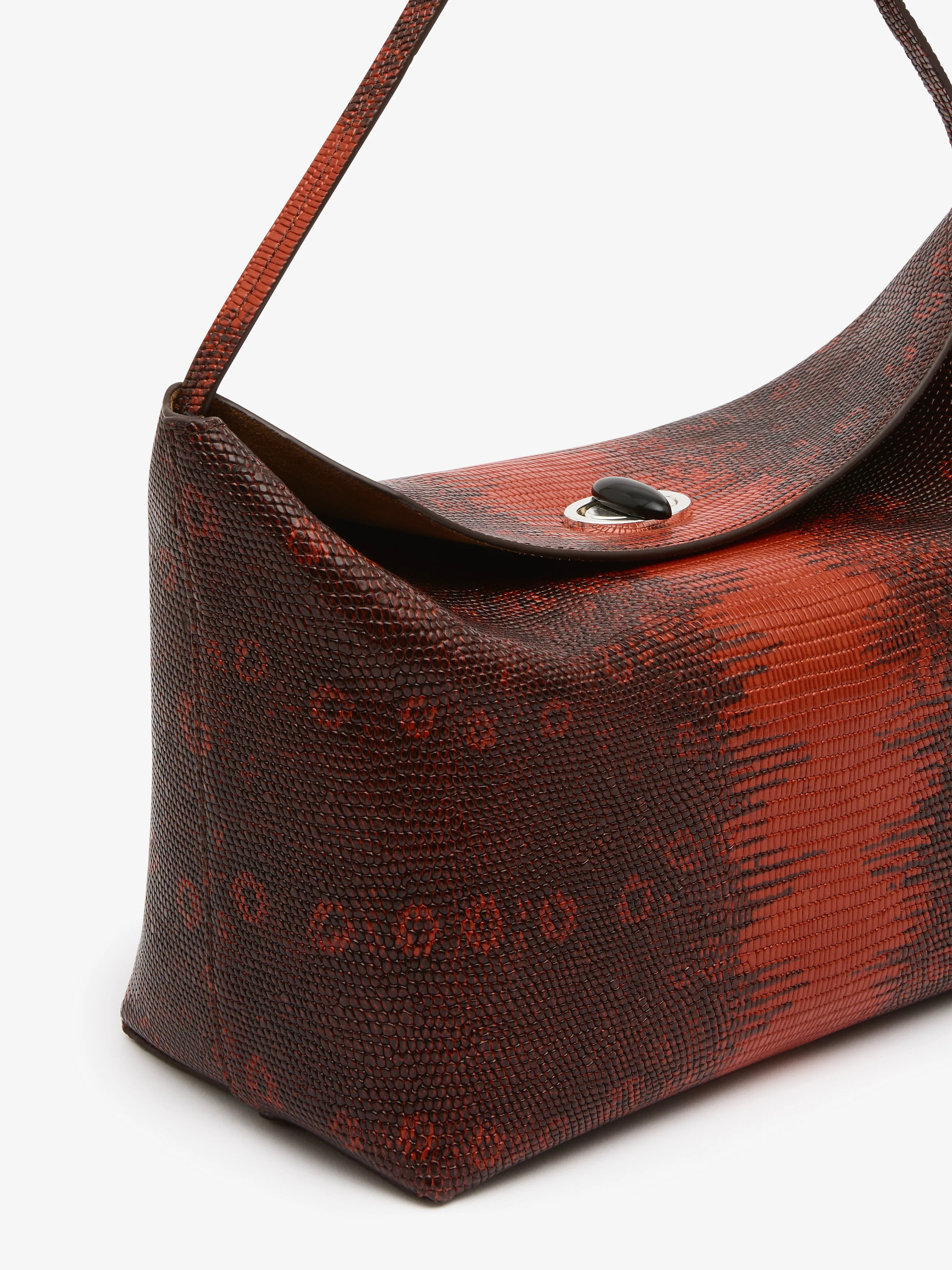 Turnlock Lizard Shoulder Bag - Image 2