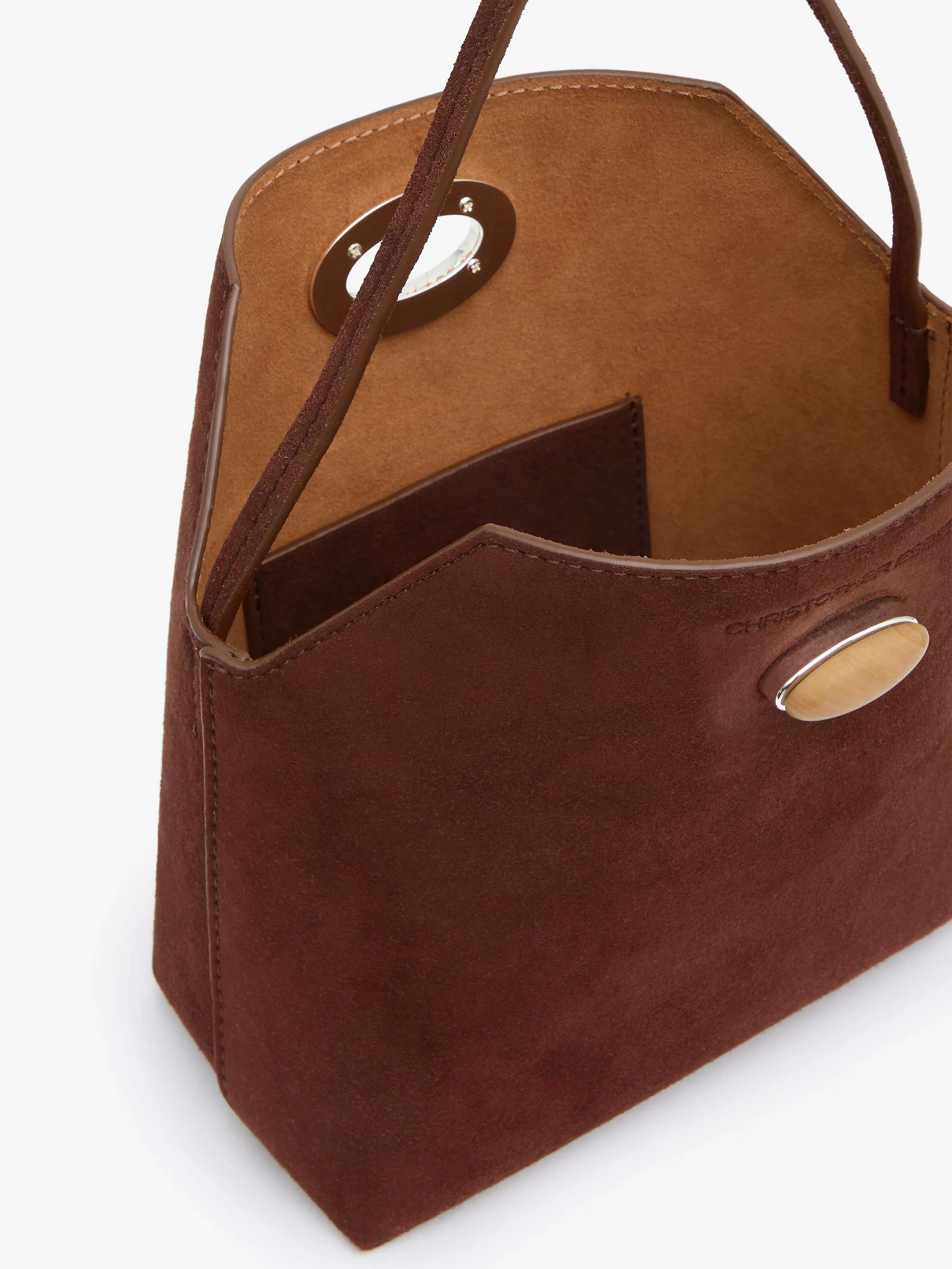 Turnlock Suede Mini Bag - Image 3