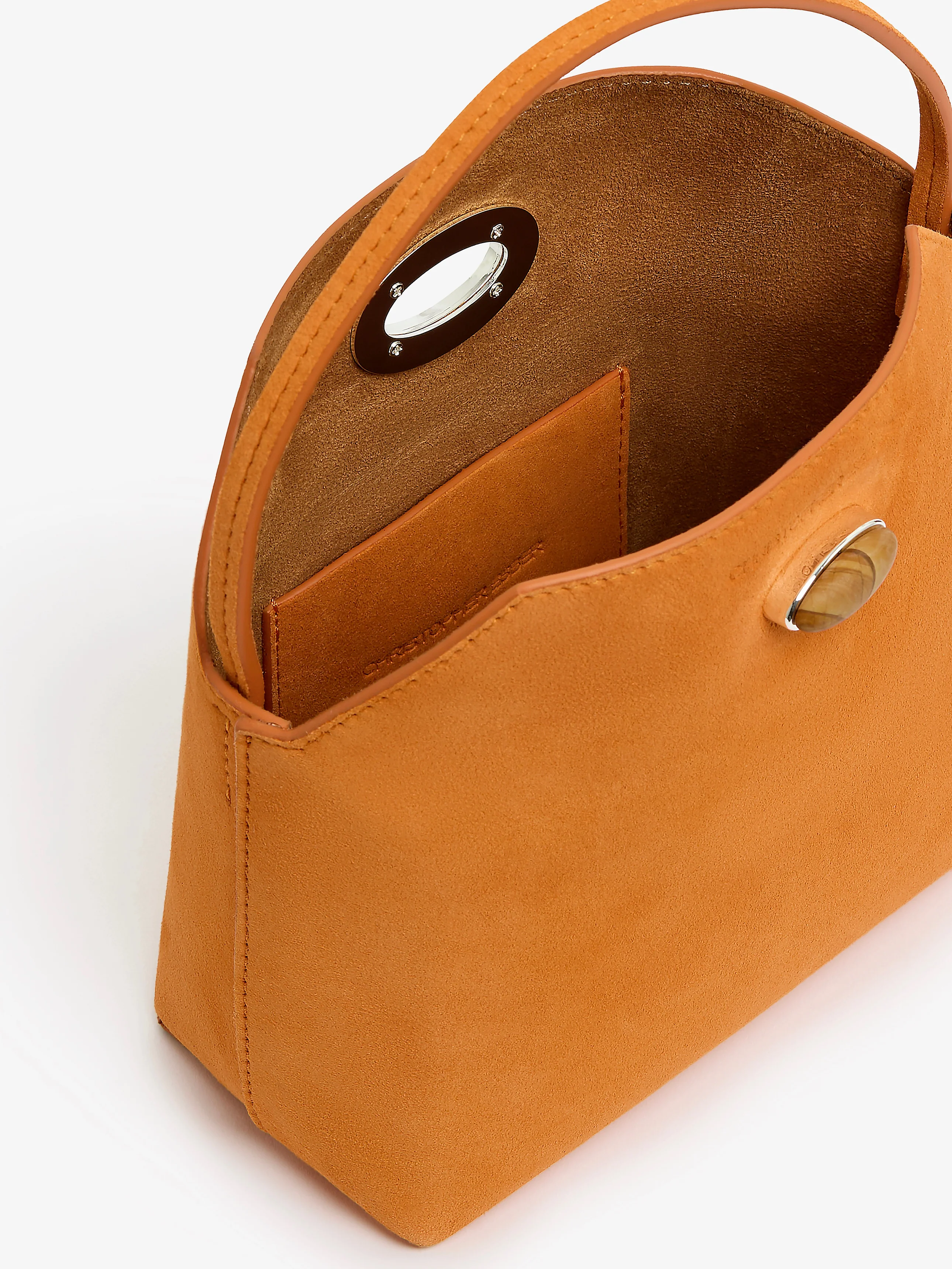 Turnlock Suede Mini Bag - Image 3
