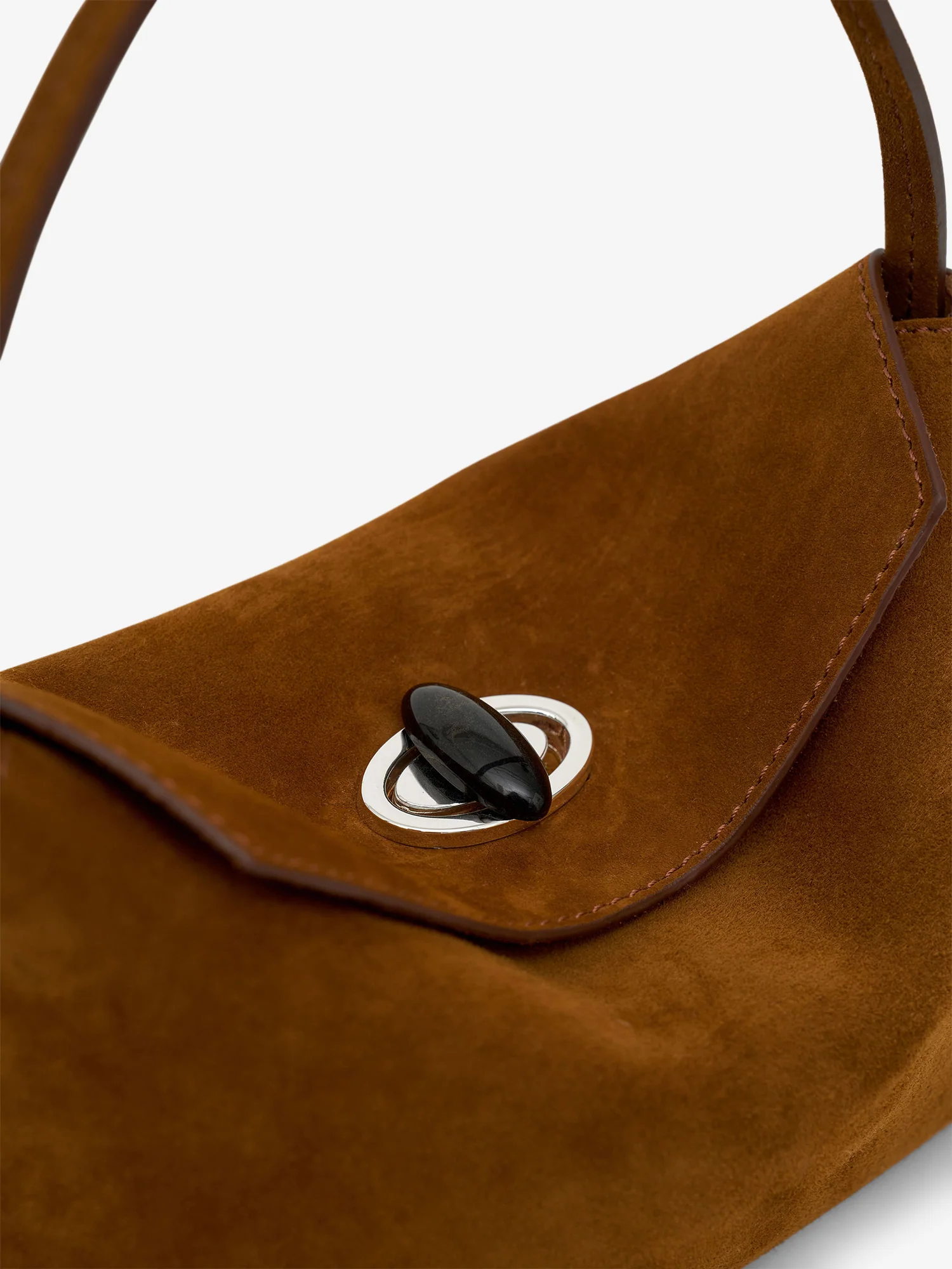 Turnlock Suede Mini Bag - Image 3