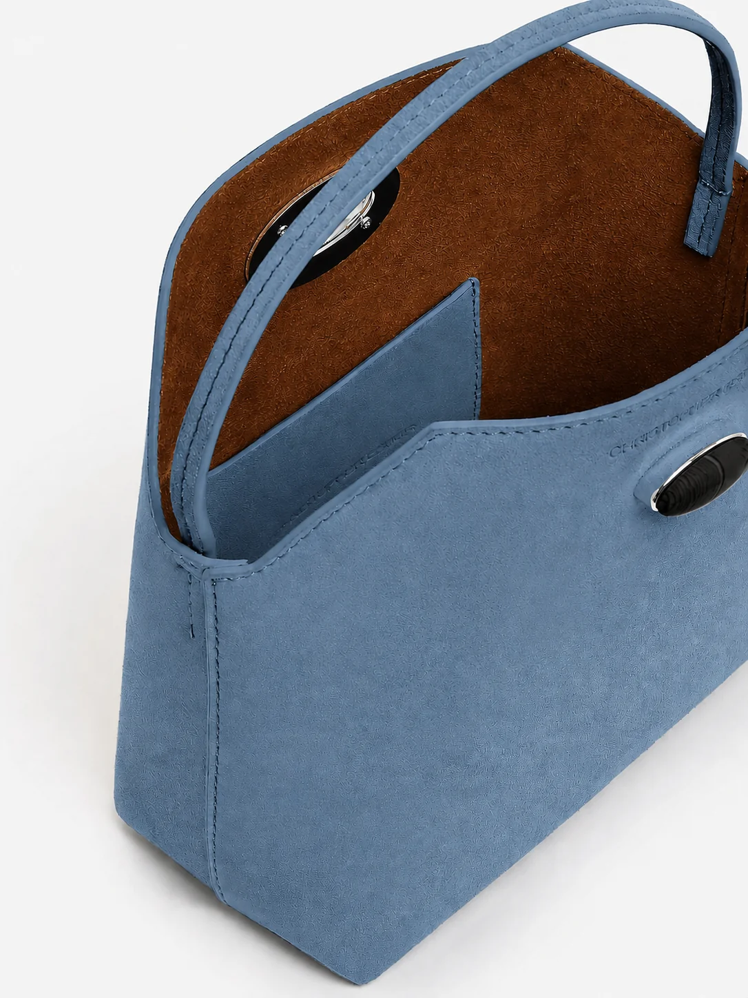 Turnlock Suede Mini Bag - Image 3