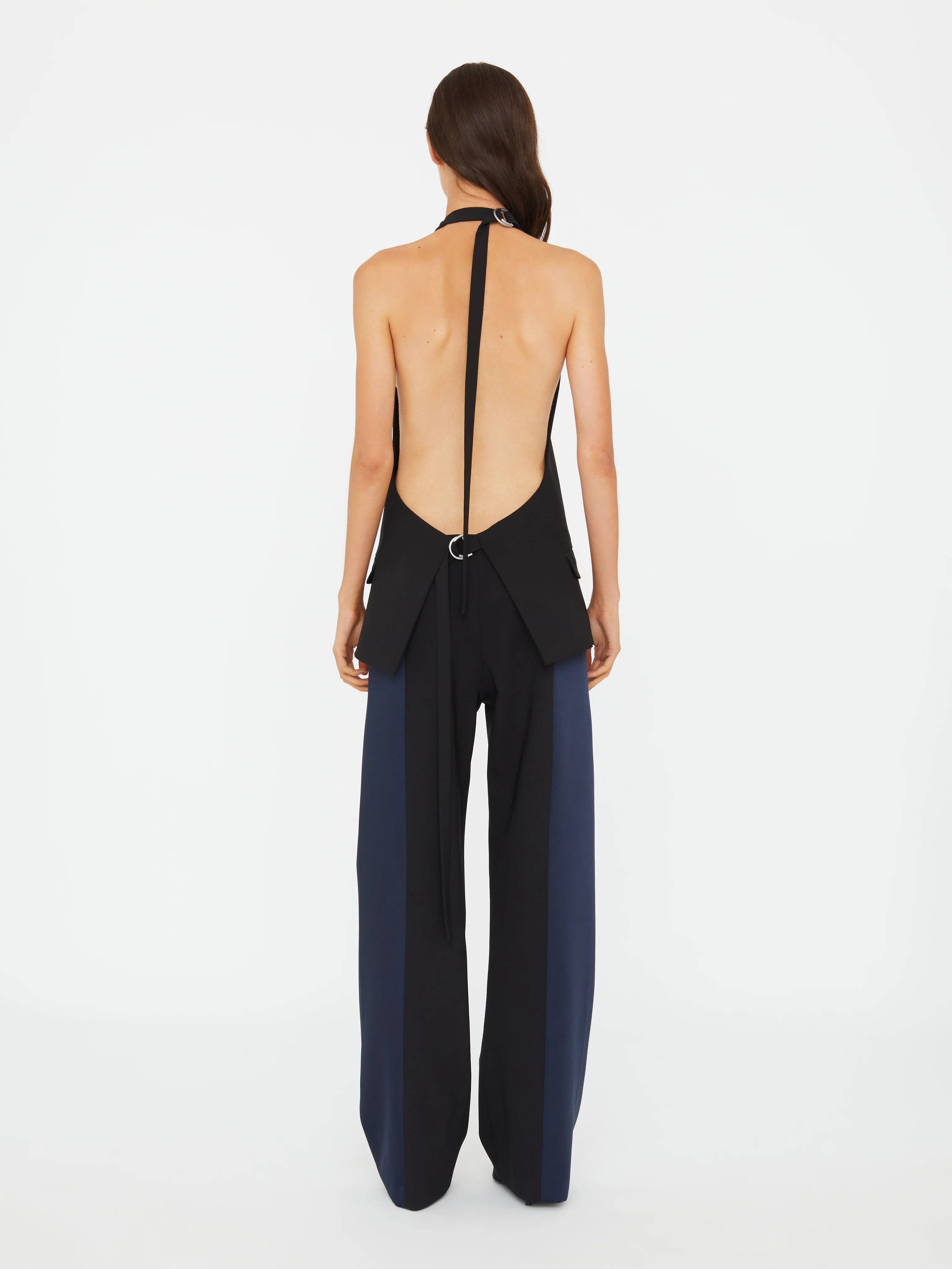 Tuxedo Contrast Wool Vest - Image 4