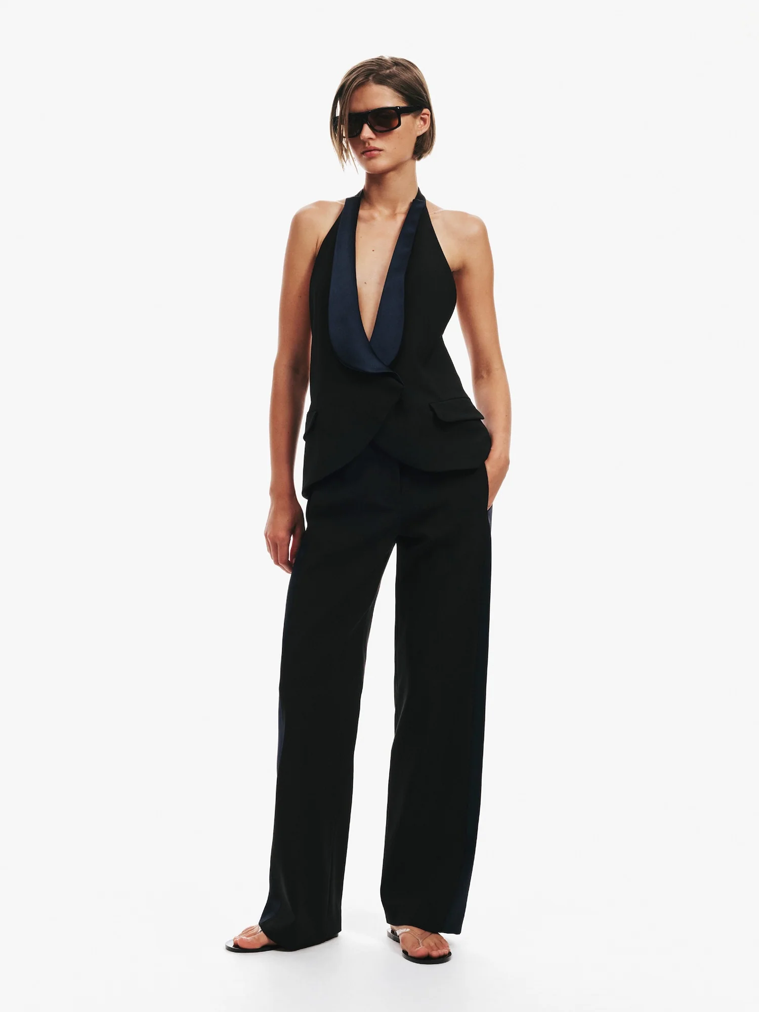Tuxedo Contrast Wool Trouser - Image 5