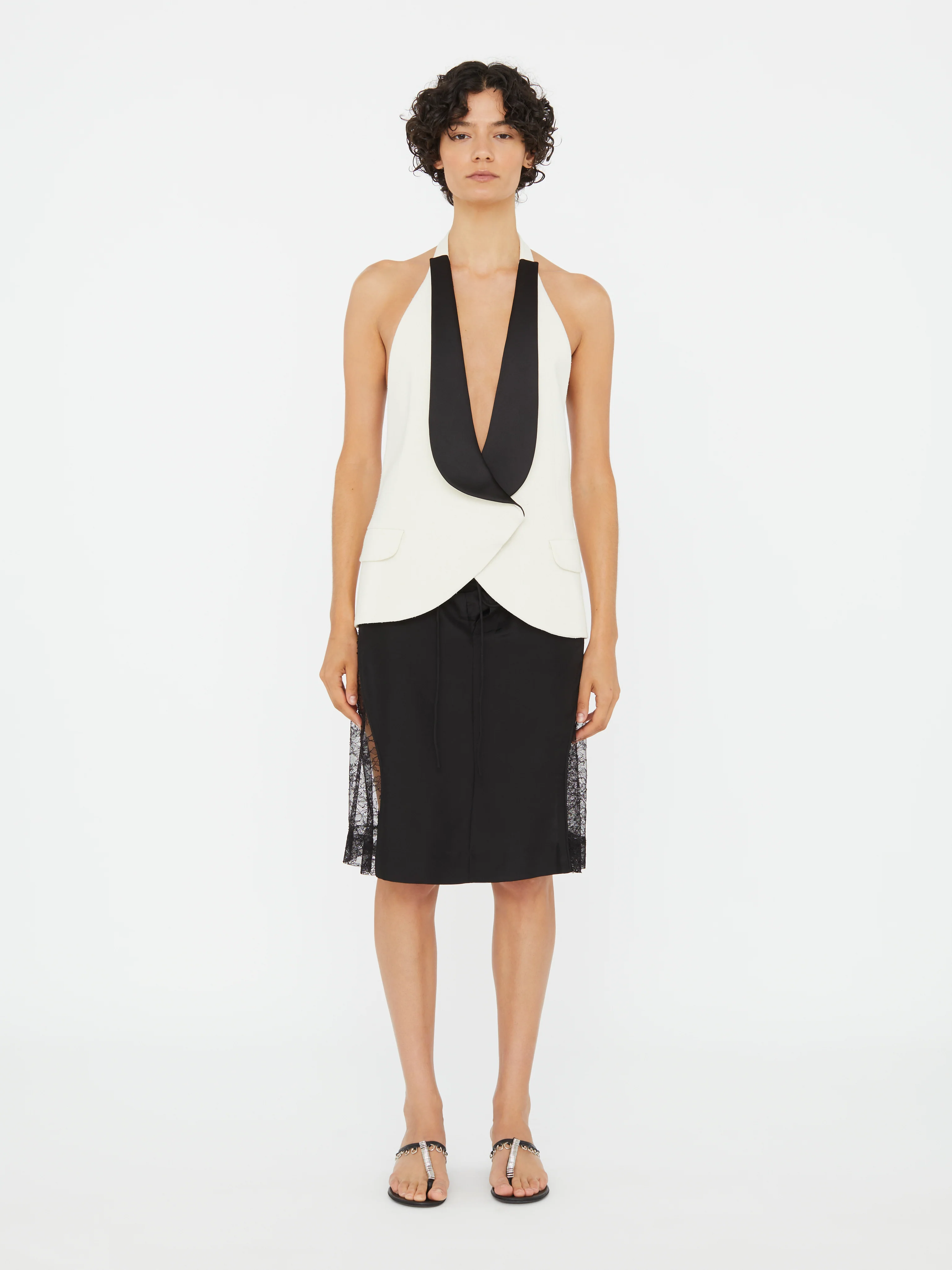 Tuxedo Contrast Silk Vest - Image 2