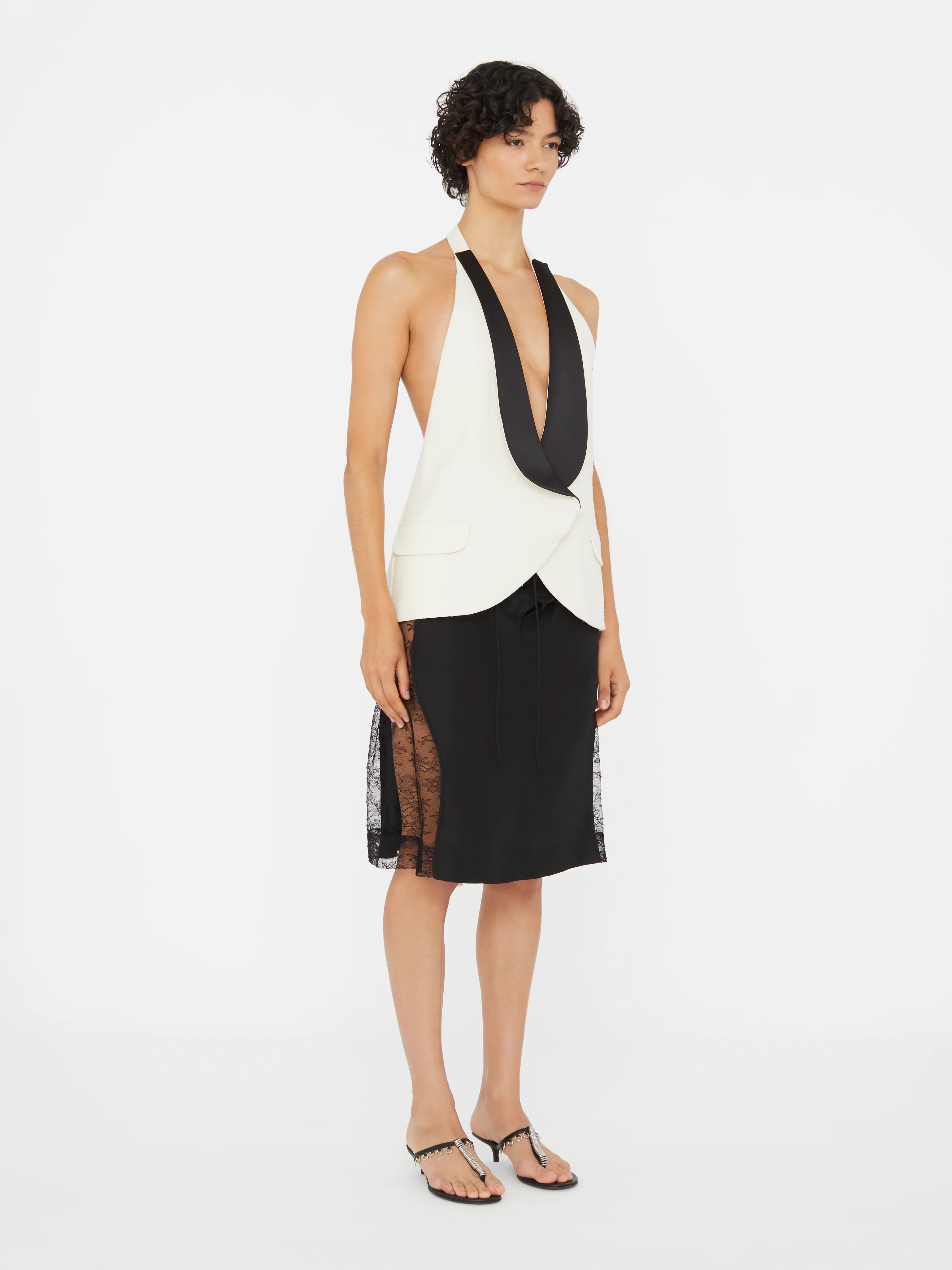 Tuxedo Contrast Silk Vest - Image 3