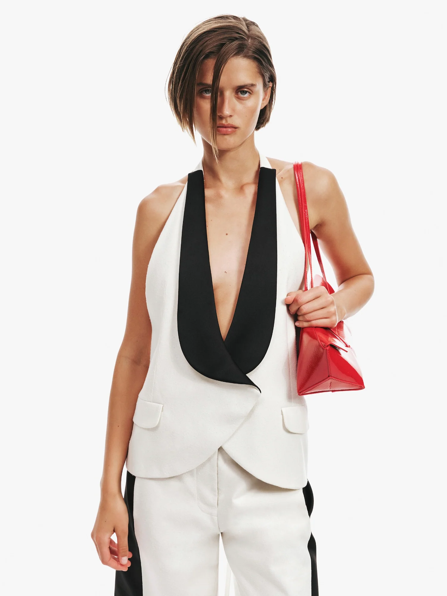 Tuxedo Contrast Silk Vest - Image 6