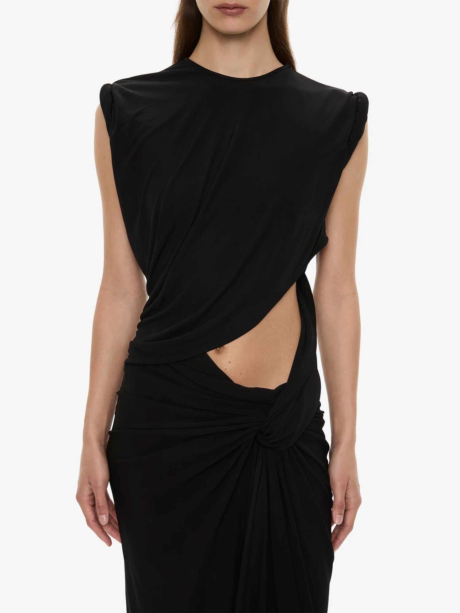 Twisted Lever Rolled Up Tee Dress - Image 2
