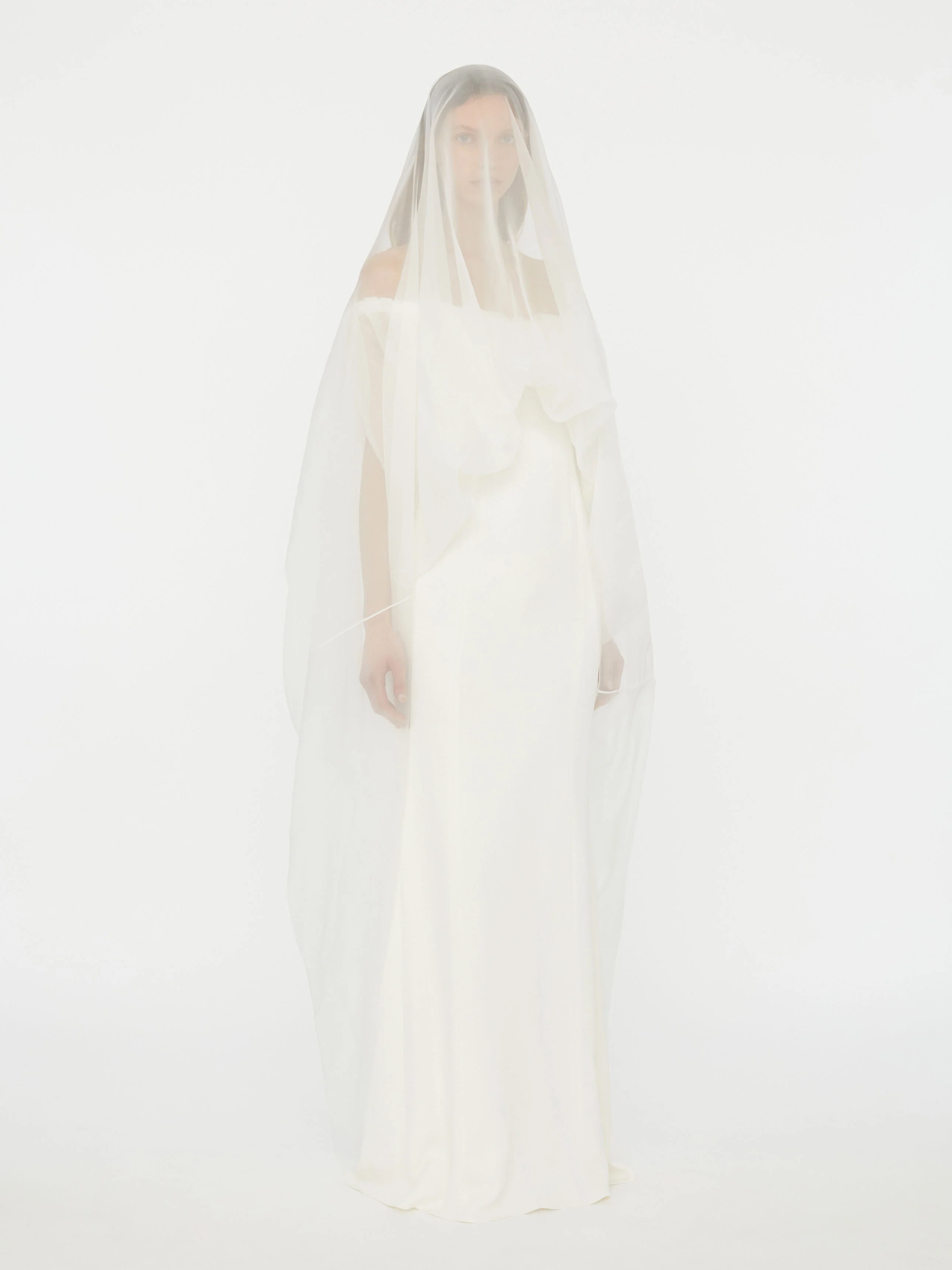 Vapour Overlay Silk Gown - Image 3