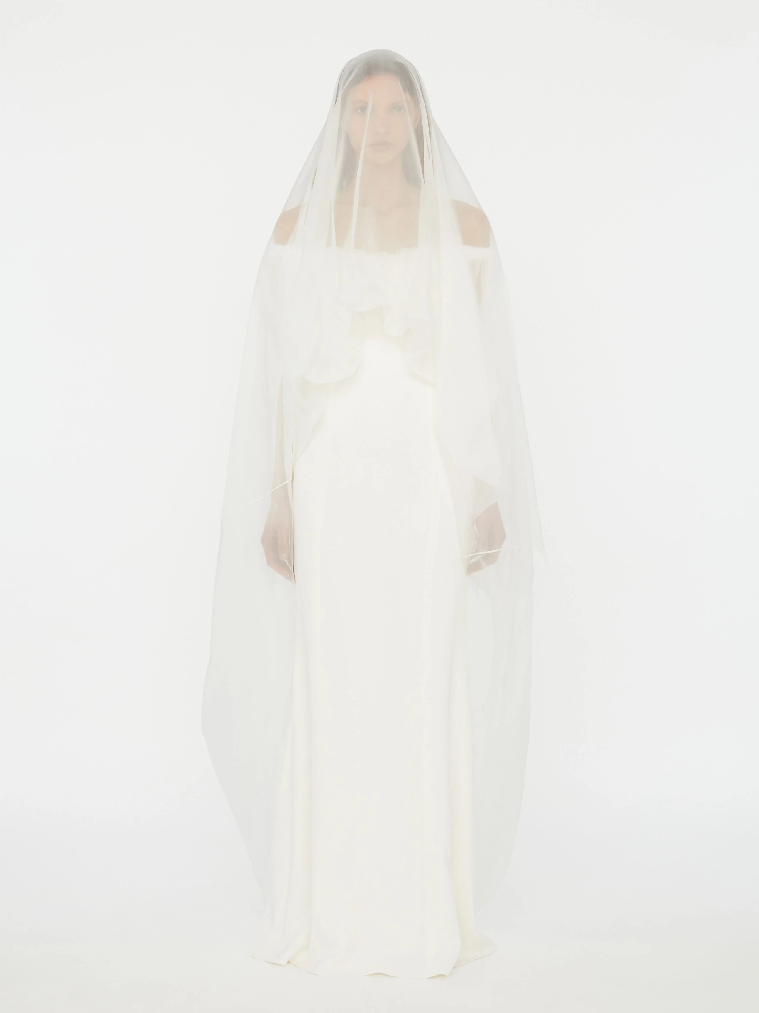 Vapour Overlay Silk Gown - Image 4