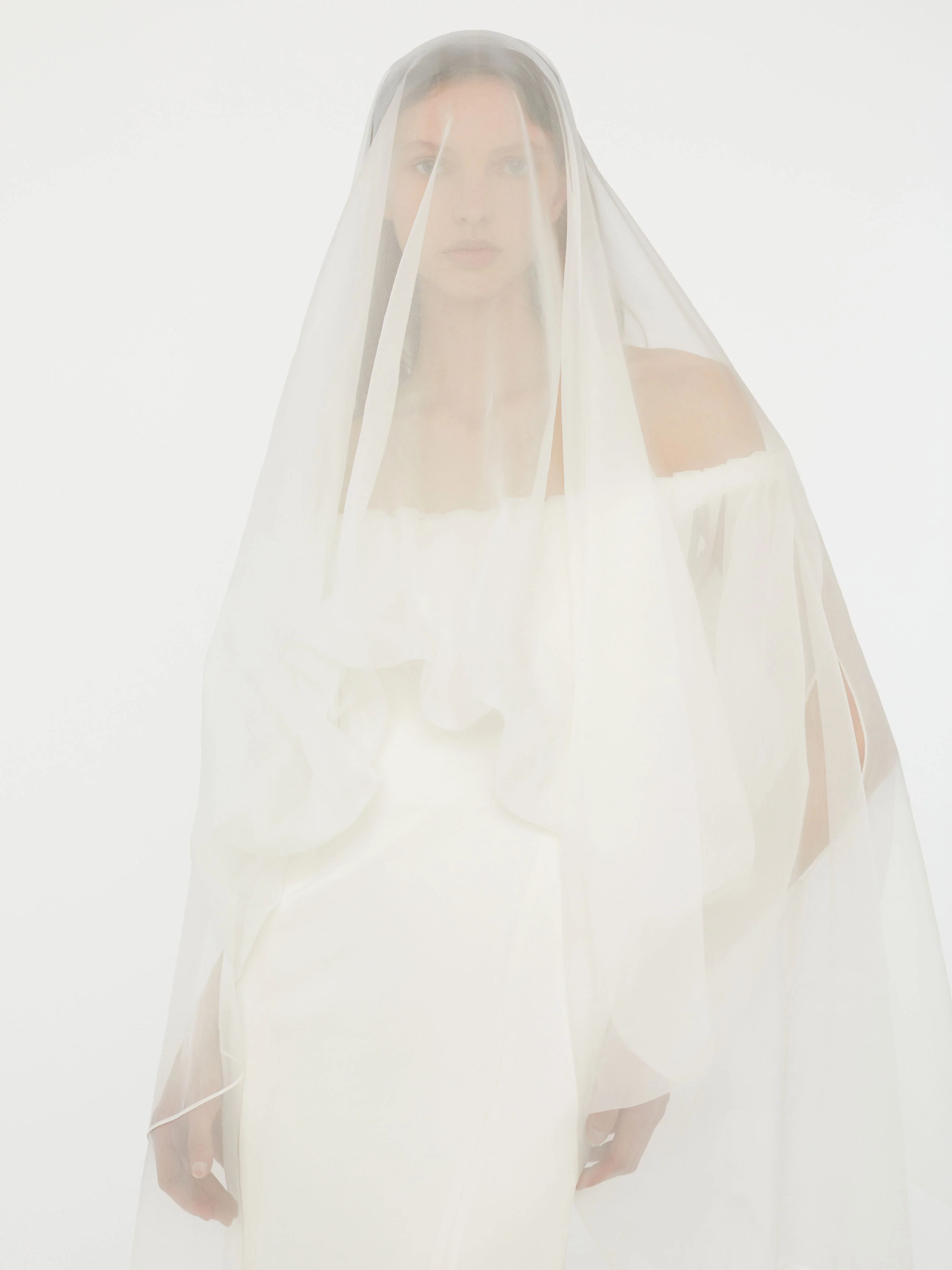 Vapour Overlay Silk Gown - Image 5
