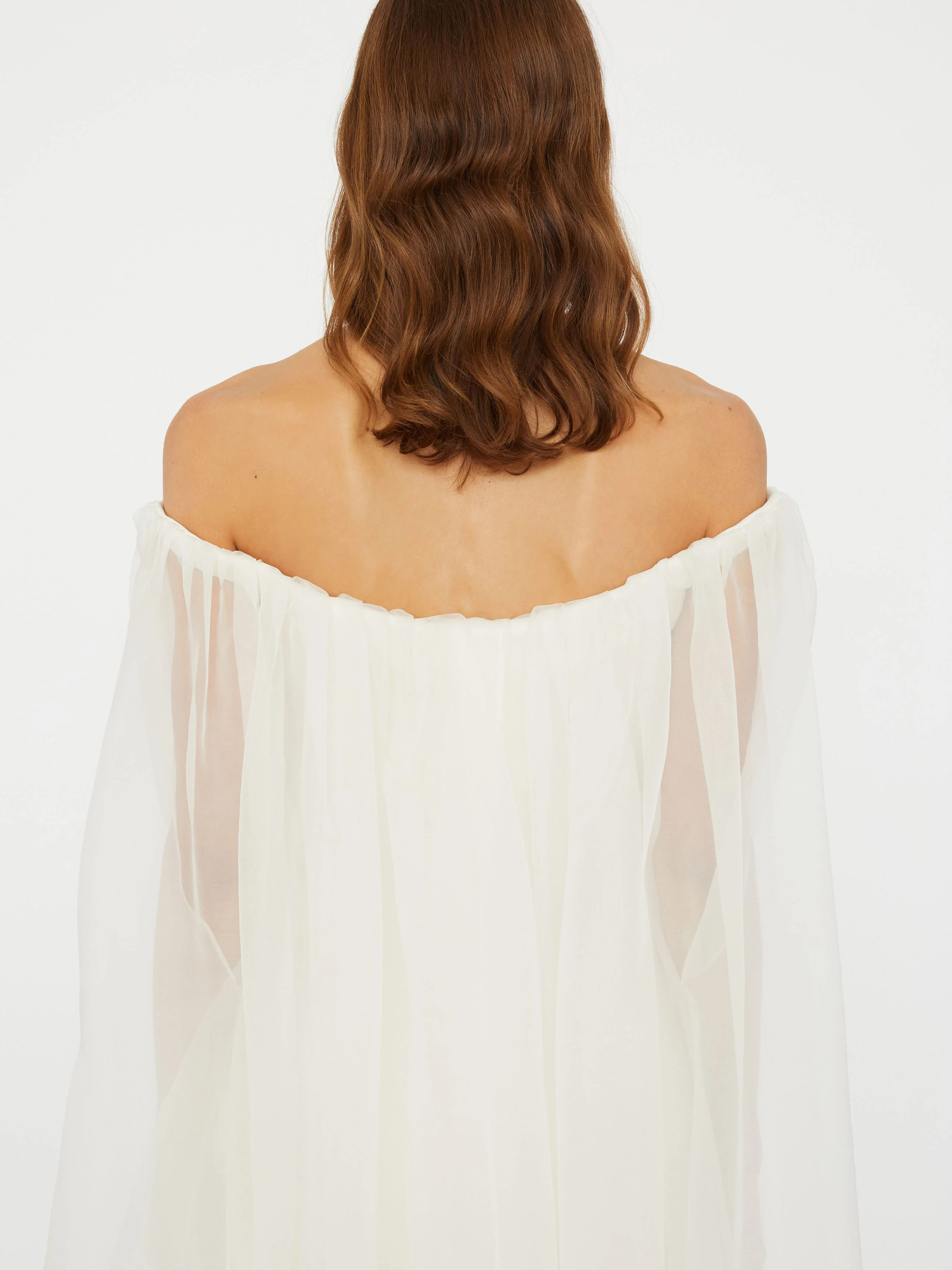 Vapour Overlay Silk Gown - Image 6