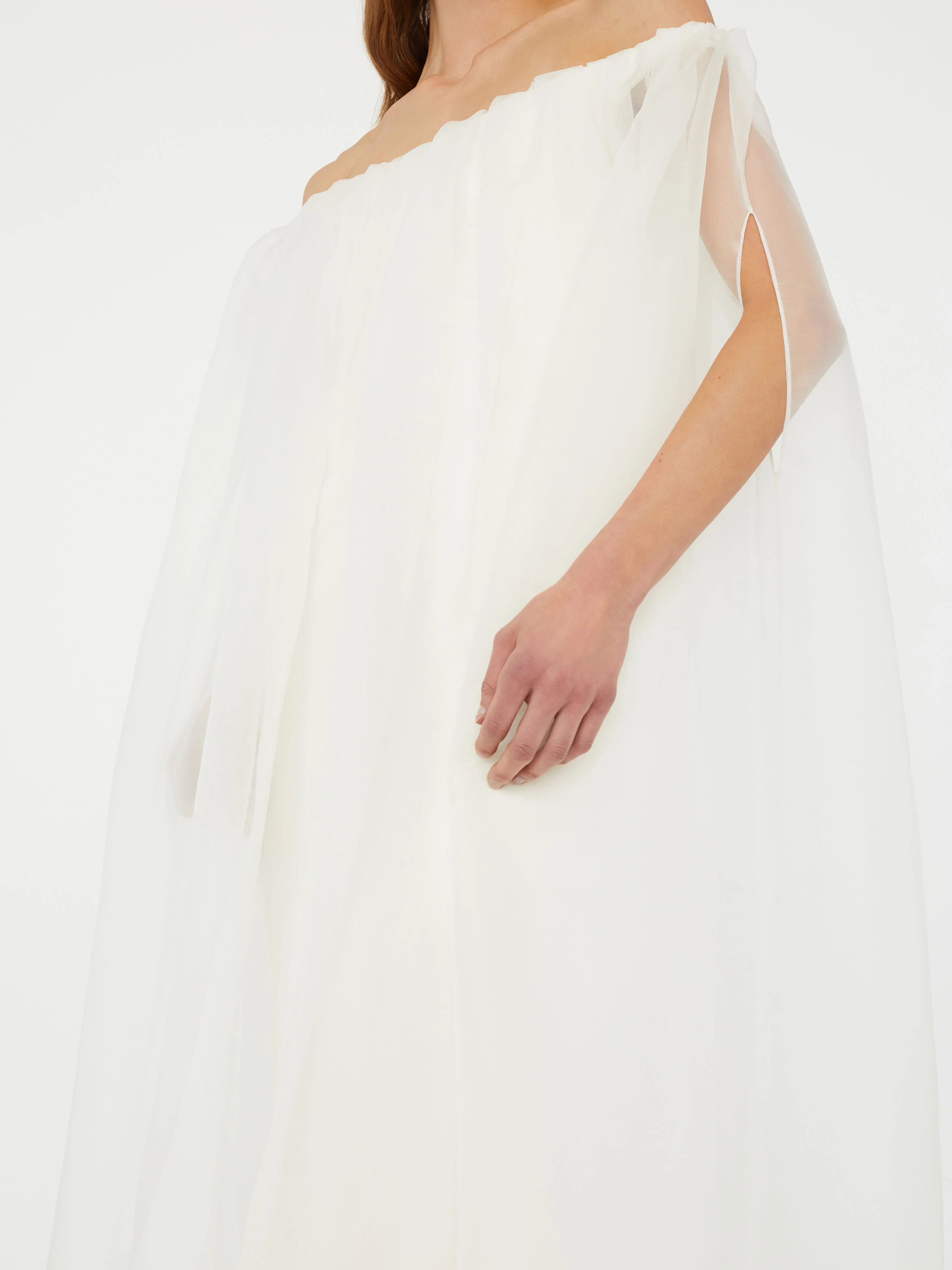 Vapour Overlay Silk Gown - Image 7