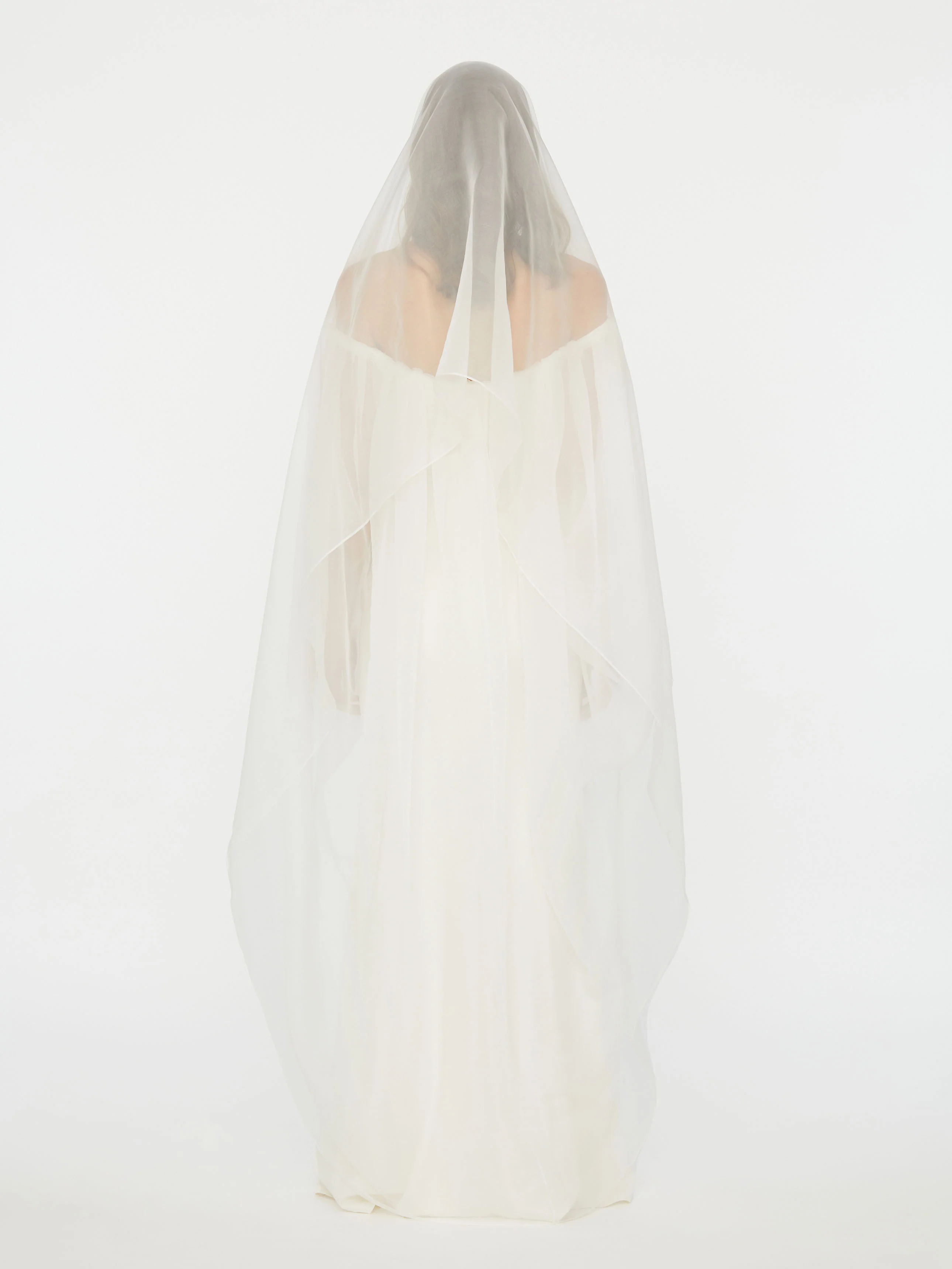 Vapour Overlay Silk Gown - Image 9