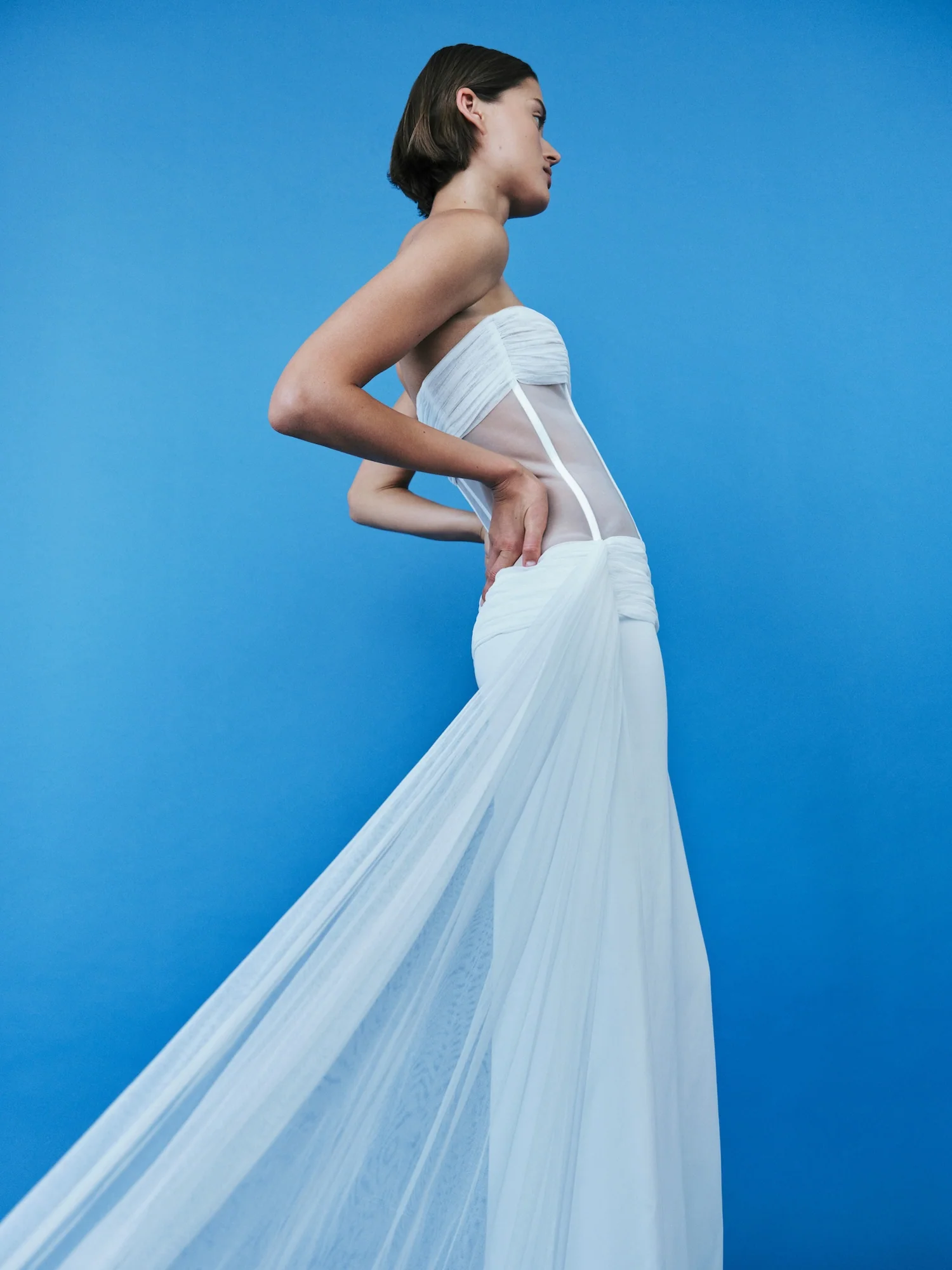 Veiled Corset Dress - Image 7