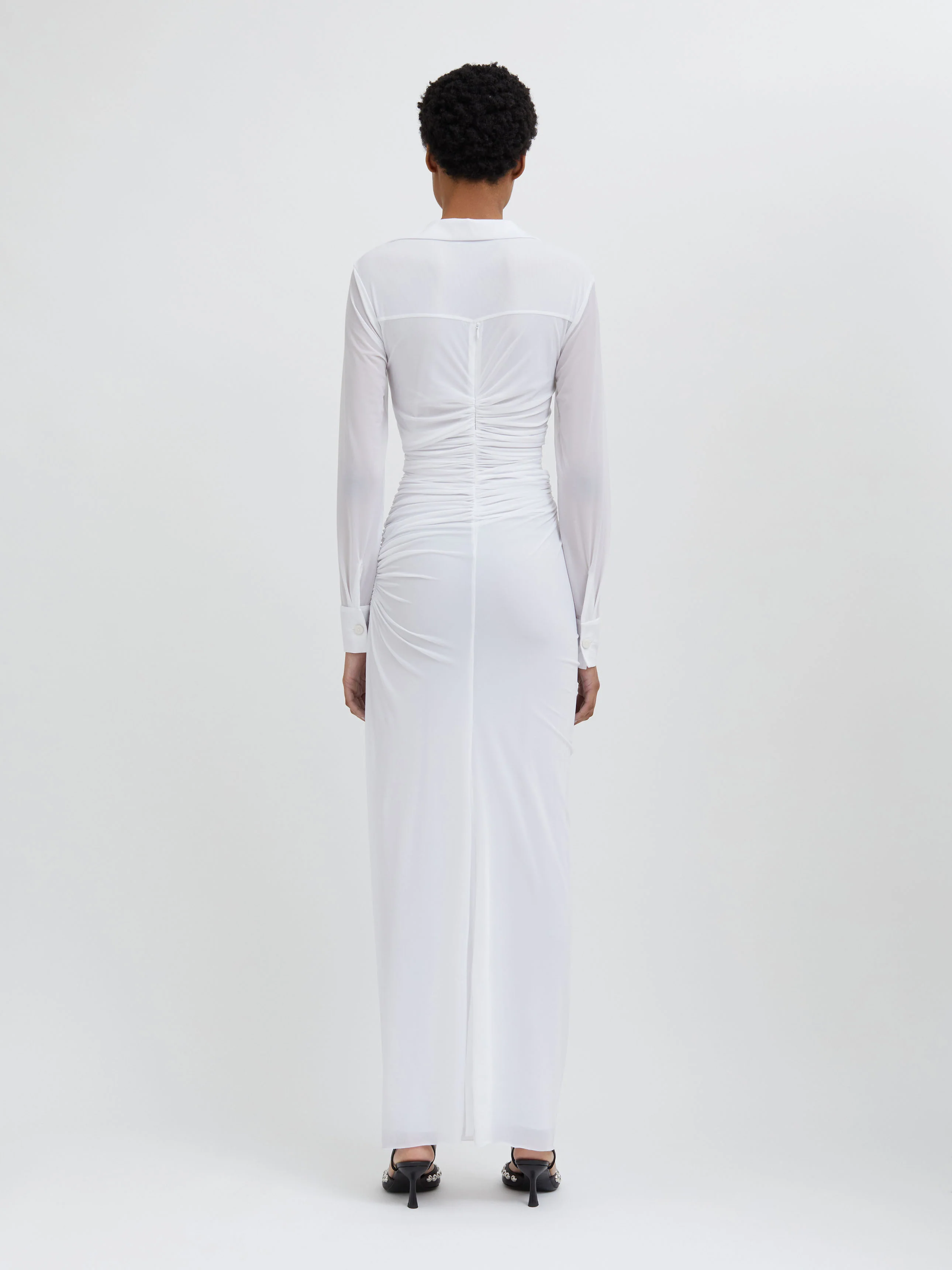 Venus Plunge Shirt Dress - Image 5
