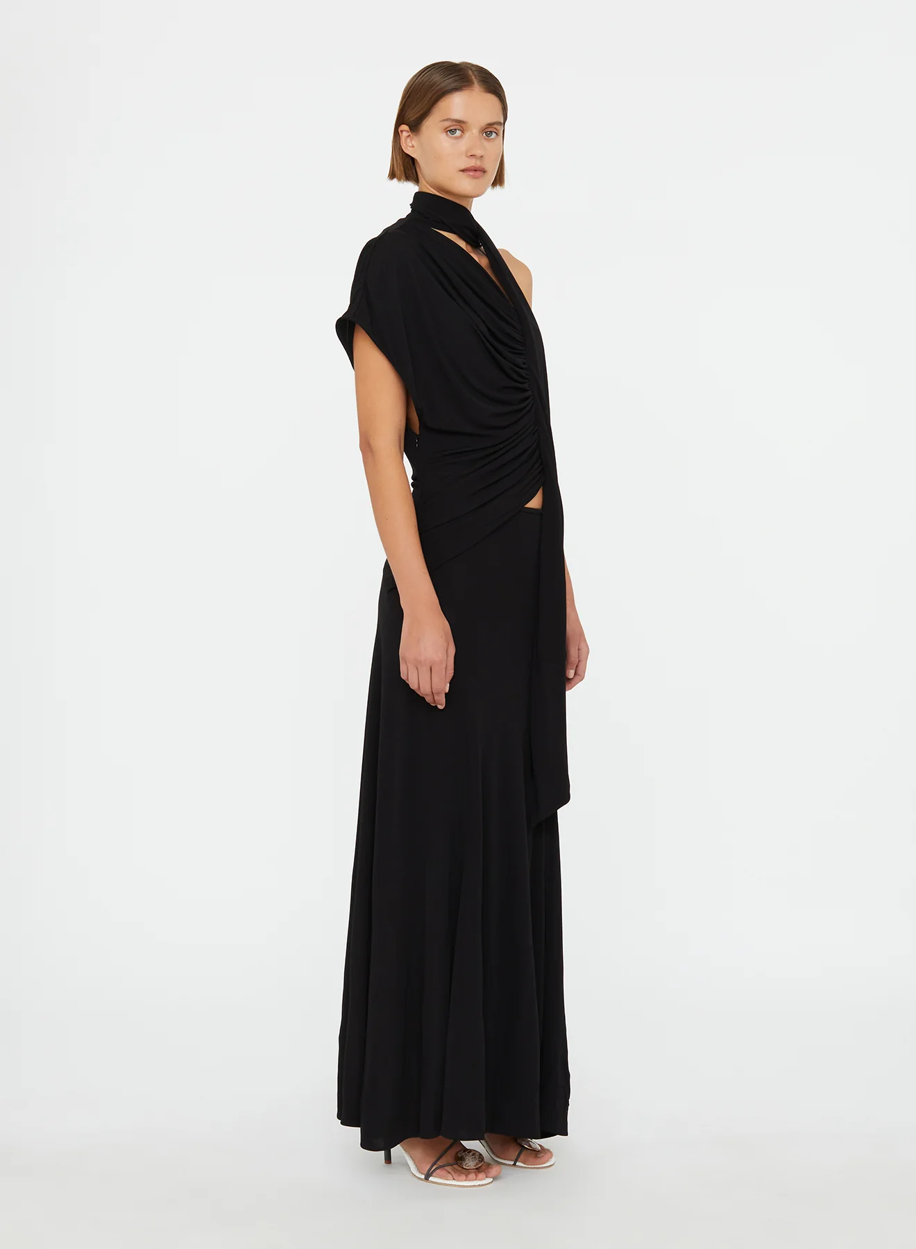 Vienna Jersey Scarf Dress - Image 3