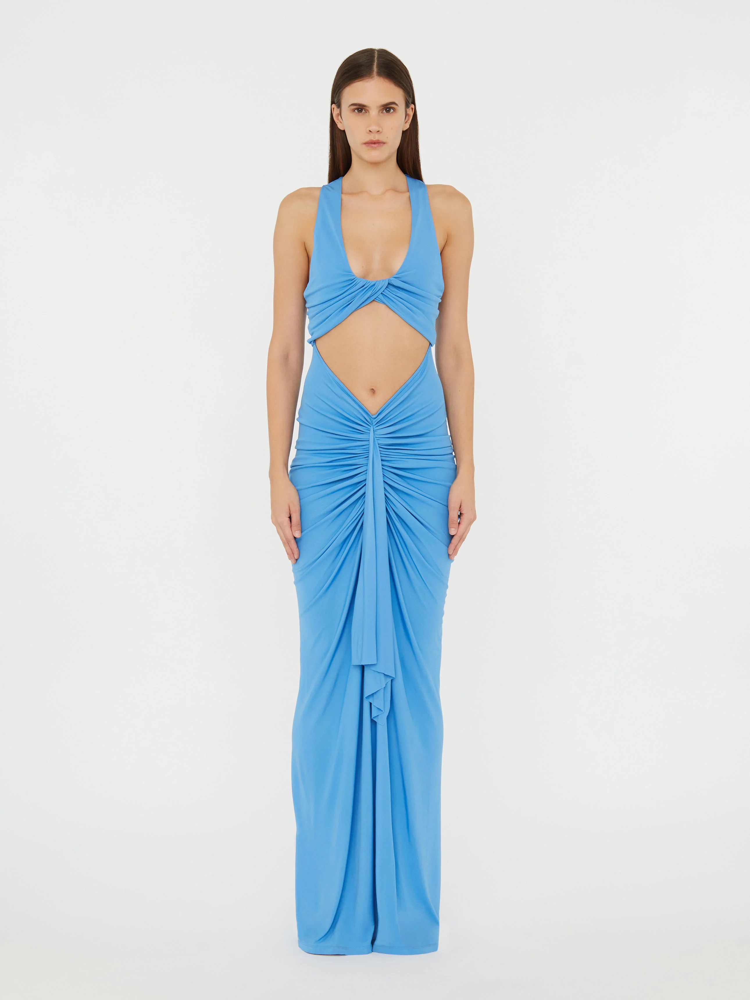 Vivenda Drape Front Dress