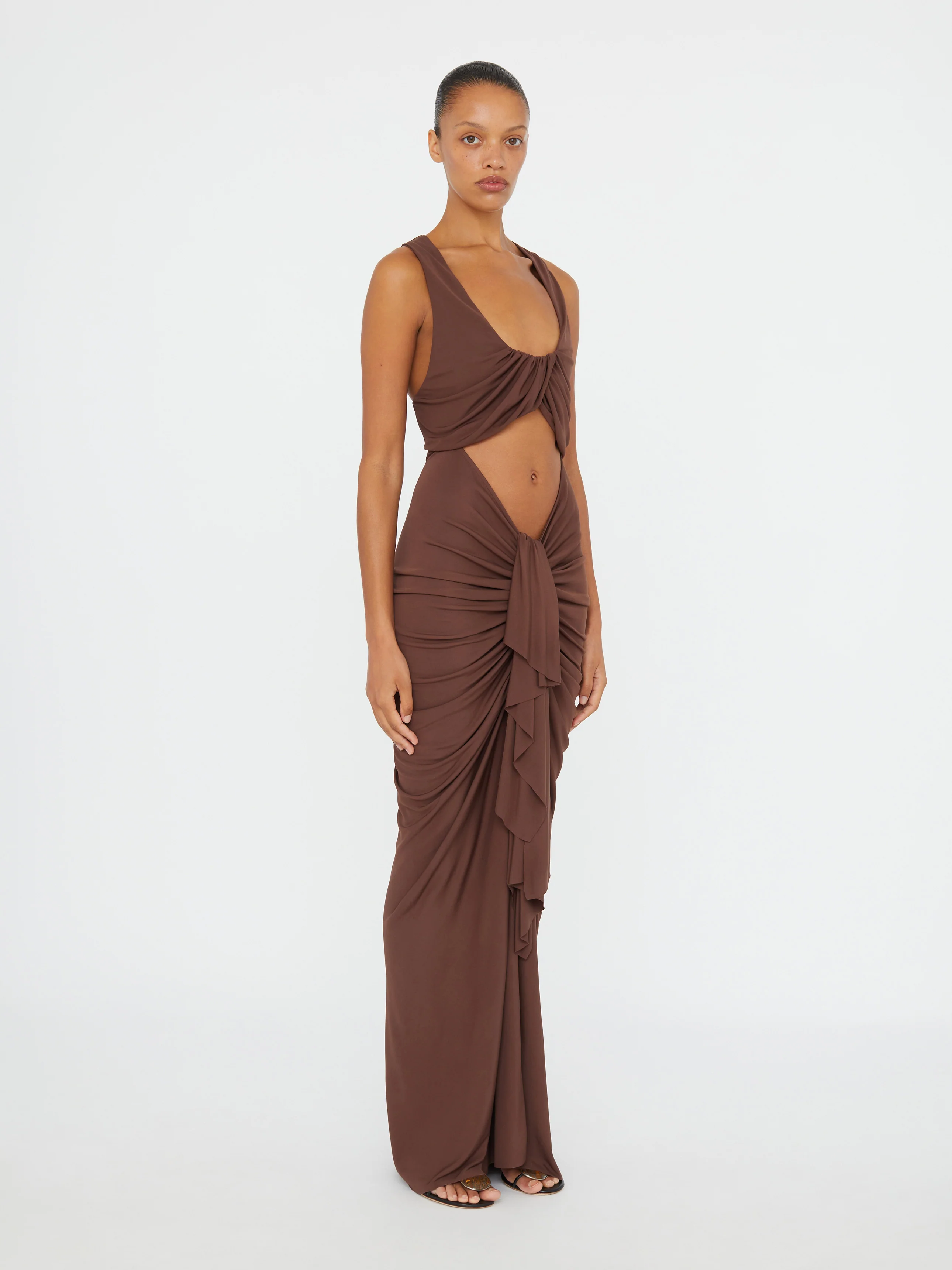 Vivenda Drape Front Dress - Image 3